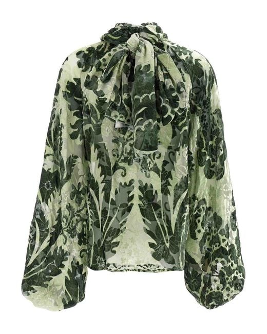 F.R.S For Restless Sleepers Green Polimnia Blouse
