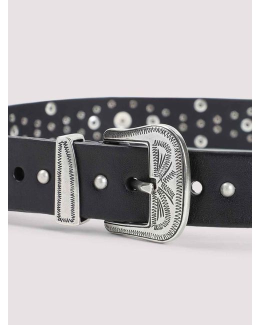 Golden Goose Deluxe Brand White Studded Belt