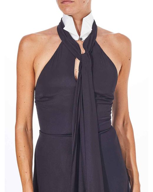 Karl Lagerfeld Blue Archive Long Dress