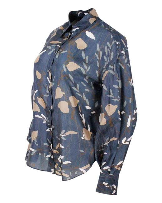 Brunello Cucinelli Blue Shirts