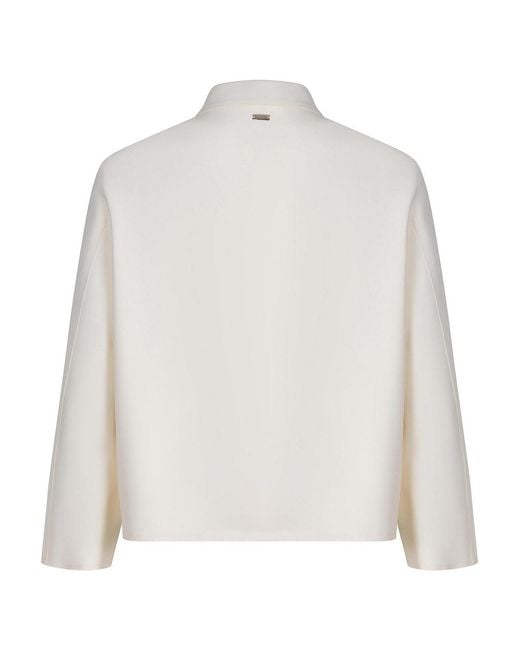 Herno White Jacket Made Of A Polyamide Blend