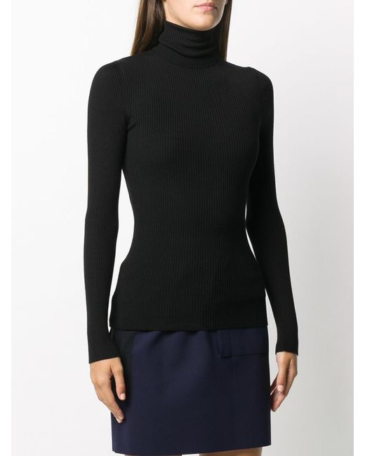 Wolford Black Wool Turtle-Neck Sweater