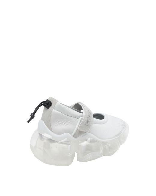 grounds White Moopie Strap Sneakers