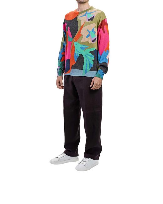 Paul Smith White River Collage Sweater for men