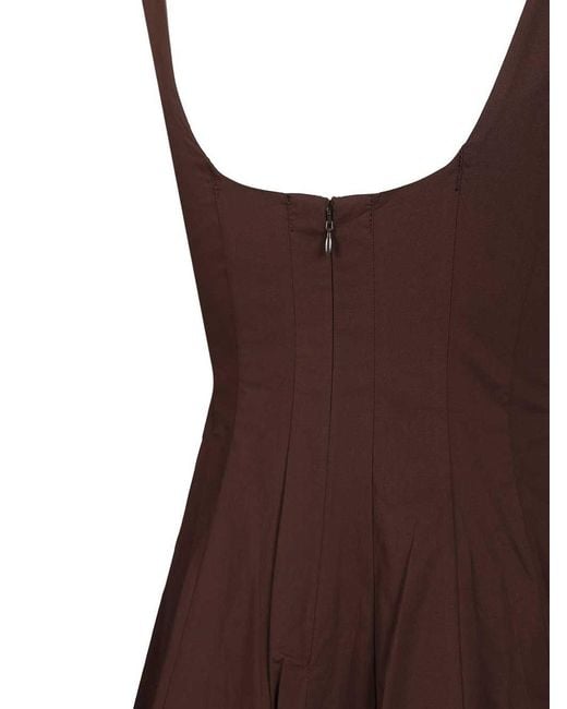 Staud Brown Wells Dress
