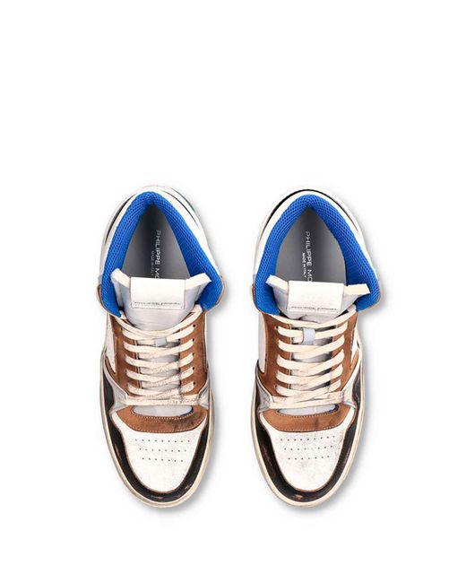 Philippe Model White Mid La Grande Sneaker Multicolour for men