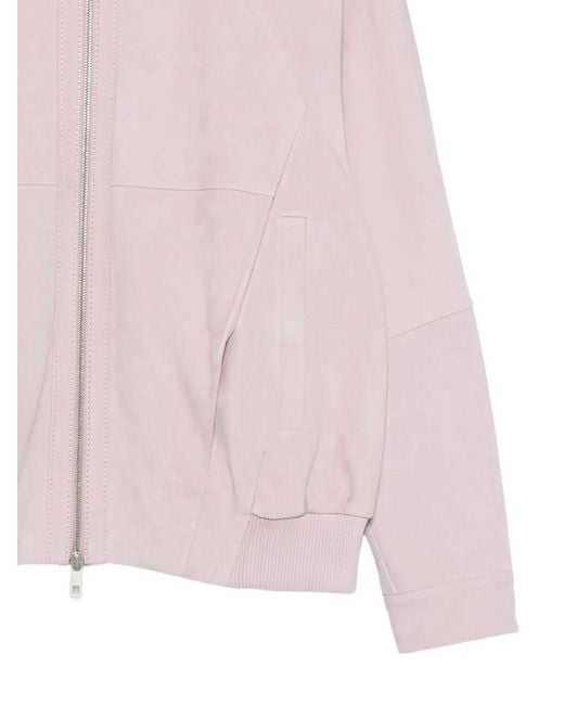 Desa Nineteenseventytwo Pink Draped Bomber Oversize Jacket