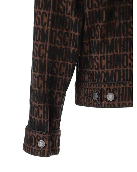 Moschino Brown Logo Jacket for men