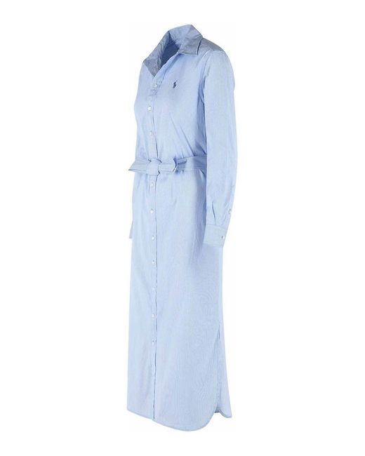 Polo Ralph Lauren Blue Cotton Dress
