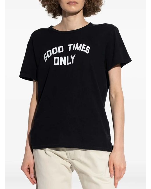 R13 Black Good Times Only Boy T-Shirt for men