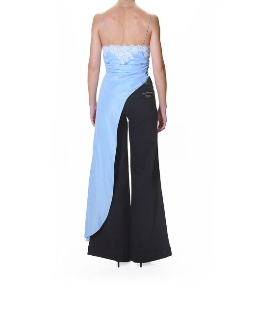 Moschino Blue Top Asimmetrico