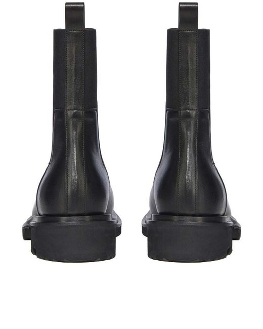 Rick Owens Black Matte Beatle Gabe Boots