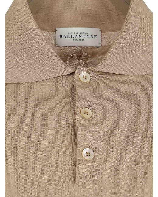 Ballantyne Natural Polo Neck Pullover for men