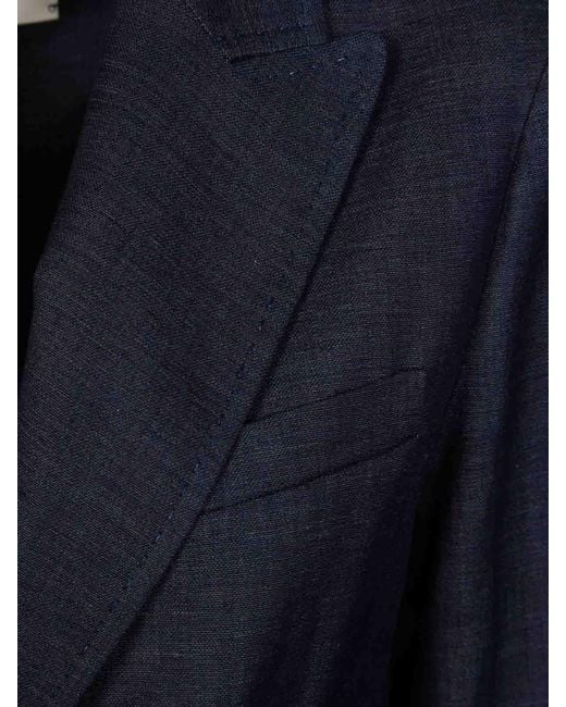 Circolo 1901 Blue Dp Linen Cotton Denim Effect