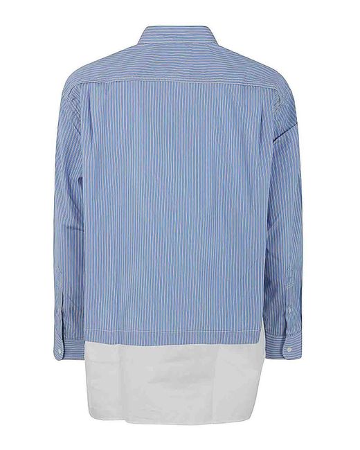 Comme Des Garcons Hommes Plus Blue Striped Shirt for men