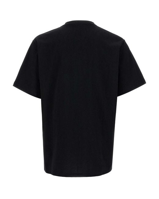J.W. Anderson Black J.W.Anderson 'Anchor Embroidery' T-Shirt for men