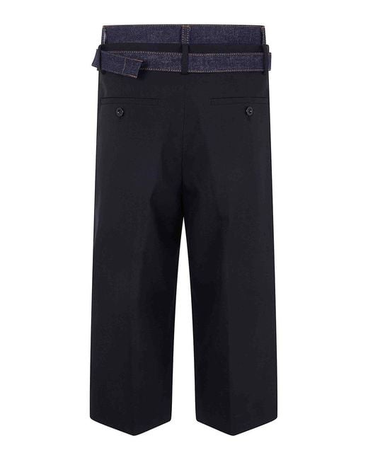 Sacai Blue Suiting X Denim Pants