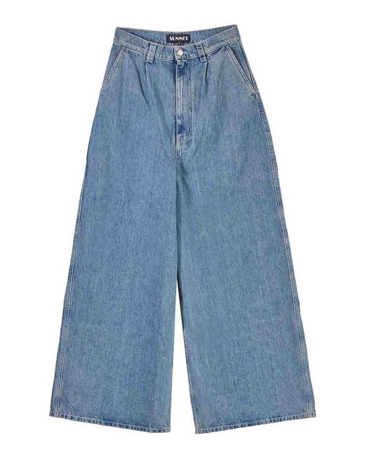 Sunnei Blue Extra Over Pants