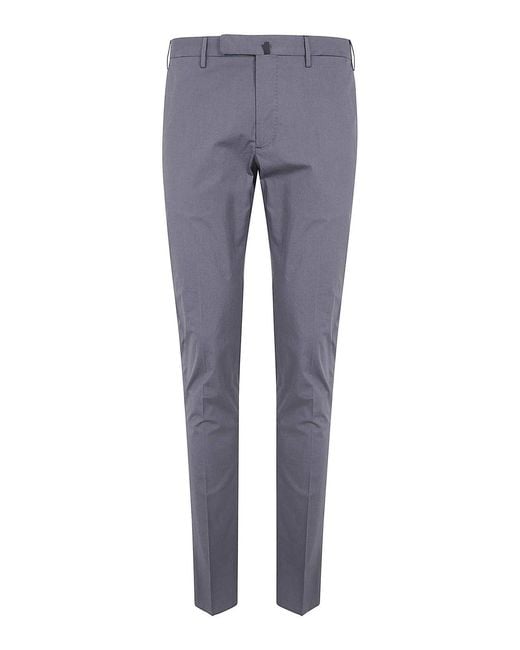 Incotex Blue Classic Chino Trousers for men