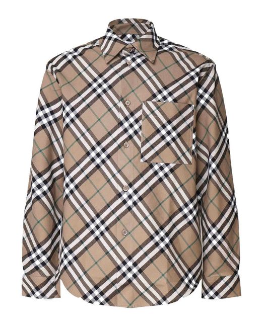 Camicia Vintage Check di Burberry in Gray da Uomo