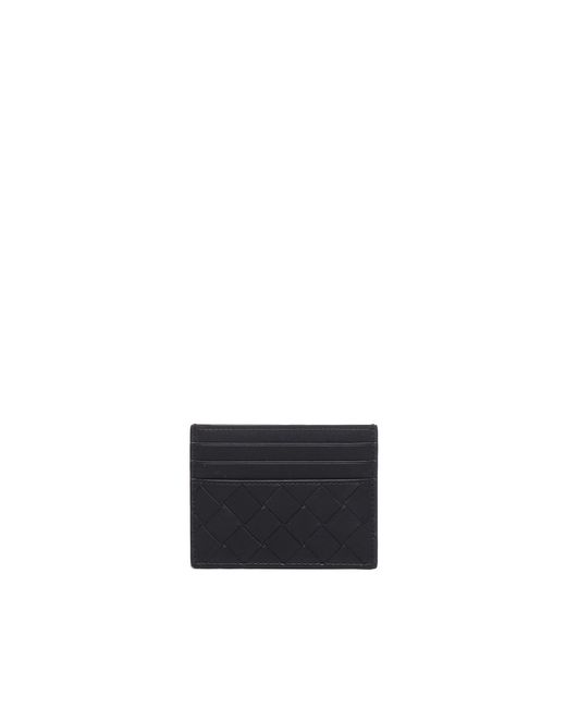 Bottega Veneta White Braided Credit Card Holder for men