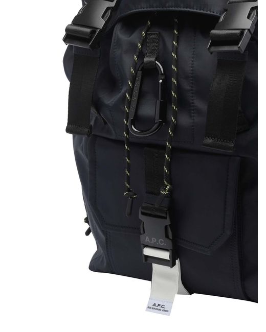 A.P.C. Black Trek Backpack for men