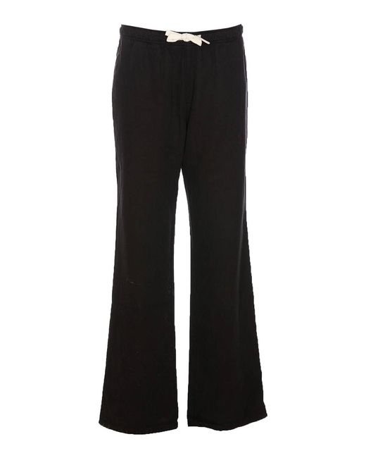 Palm Angels Black Monogram Track Pants for men
