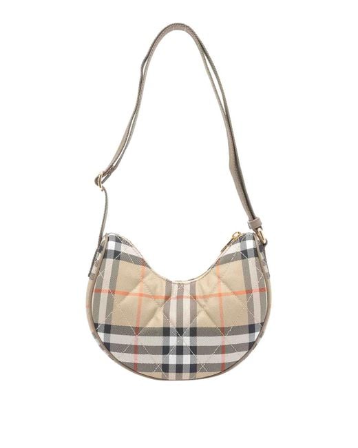 Burberry White Horseshoe Crossbody Bag