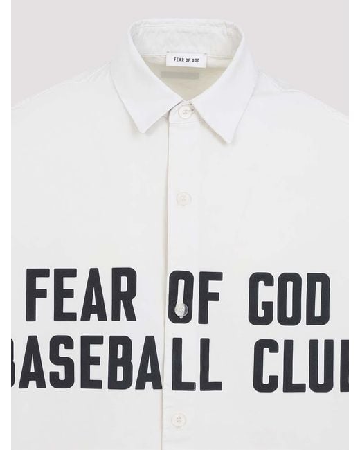Fear Of God White Relaxed Shirt for men