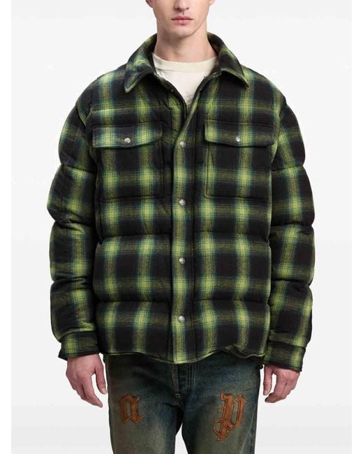 Palm Angels Green Shirts for men