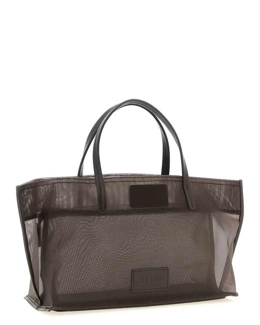 Staud Brown Christos Mini Shopping Bag