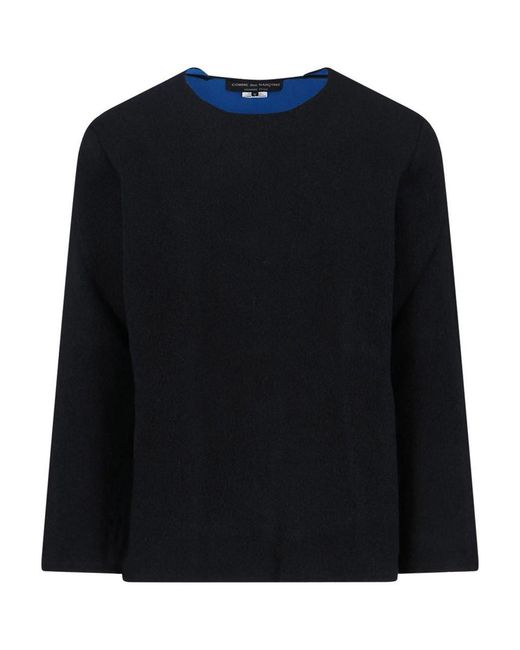 Comme Des Garcons Hommes Plus Black Wool Blend Sweater for men