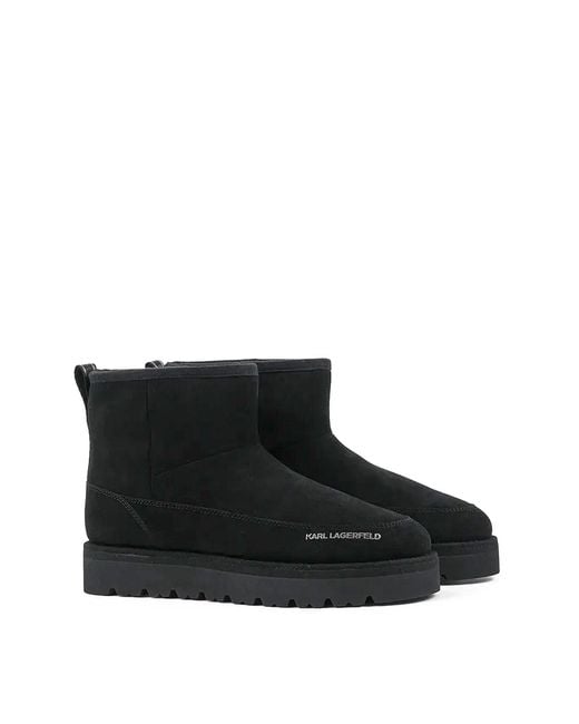 Karl Lagerfeld Black Thermo Mns Mid Pull On Boot for men