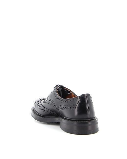 Stringate Bourton di Tricker's in Black da Uomo