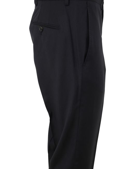 Lanvin Black Cigarette Trousers for men
