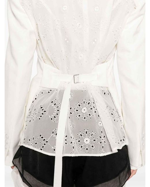 Ann Demeulemeester White Jacket