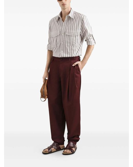 Dolce & Gabbana Purple Pantaloni Pliss for men