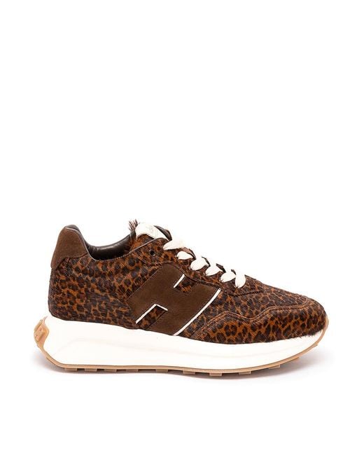 Hogan Brown H641 Sneakers