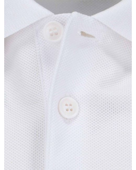 Burberry White Polo Logo for men