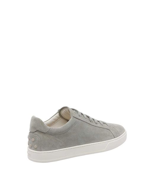 Tod's Gray Suede Sneakers for men