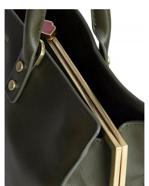 Lulu Guinness Green Leather Bag