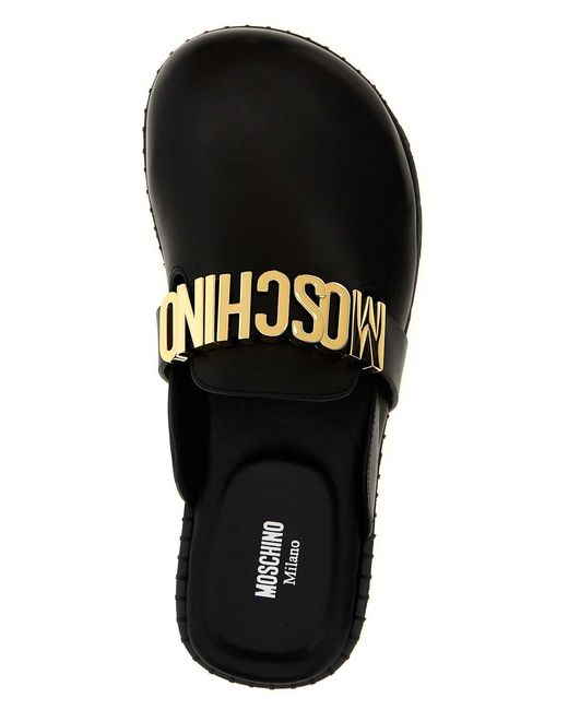Moschino Black Birky Sabots