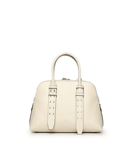Pinko Natural Escape Bag Medium Leather Handbag