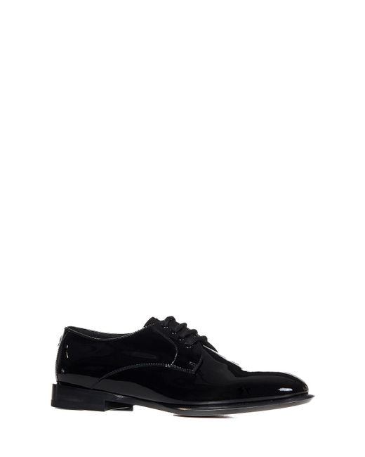 Alexander McQueen Black Oxford Lace-up for men