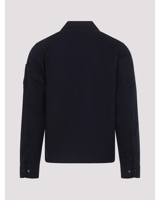 C P Company Blue Cp Company Cotton Shirt for men