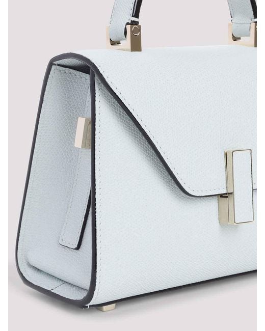 Valextra White Iside Crossbody Micro Bag