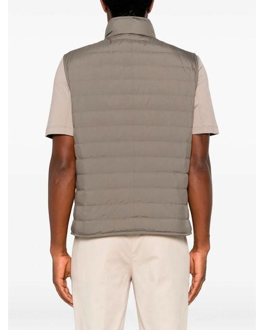 Brunello Cucinelli Brown Padded Vest for men