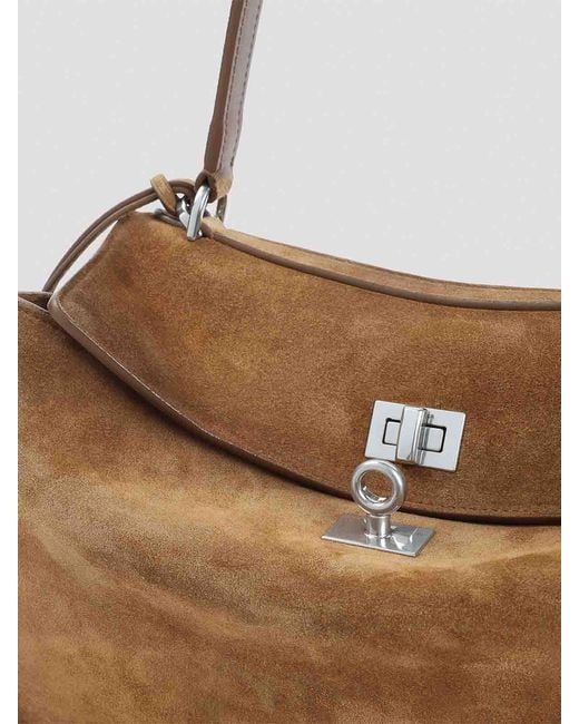 Balenciaga Brown Rodeo Top Handle S Handbag