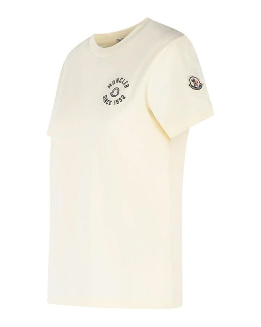 Moncler White Cotton T-Shirt
