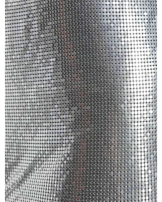Versace Gray Sequin Skirt